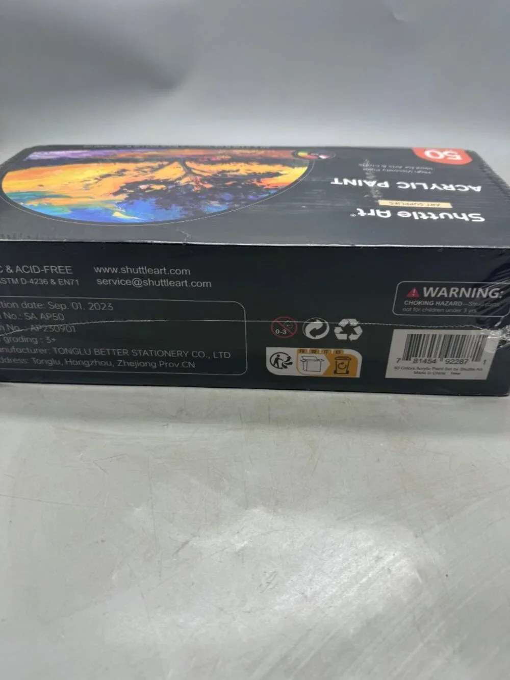 Shuttle Art 50 Colors Acrylic Paint Set  High Viscosity/Artist Quality/Ideal For